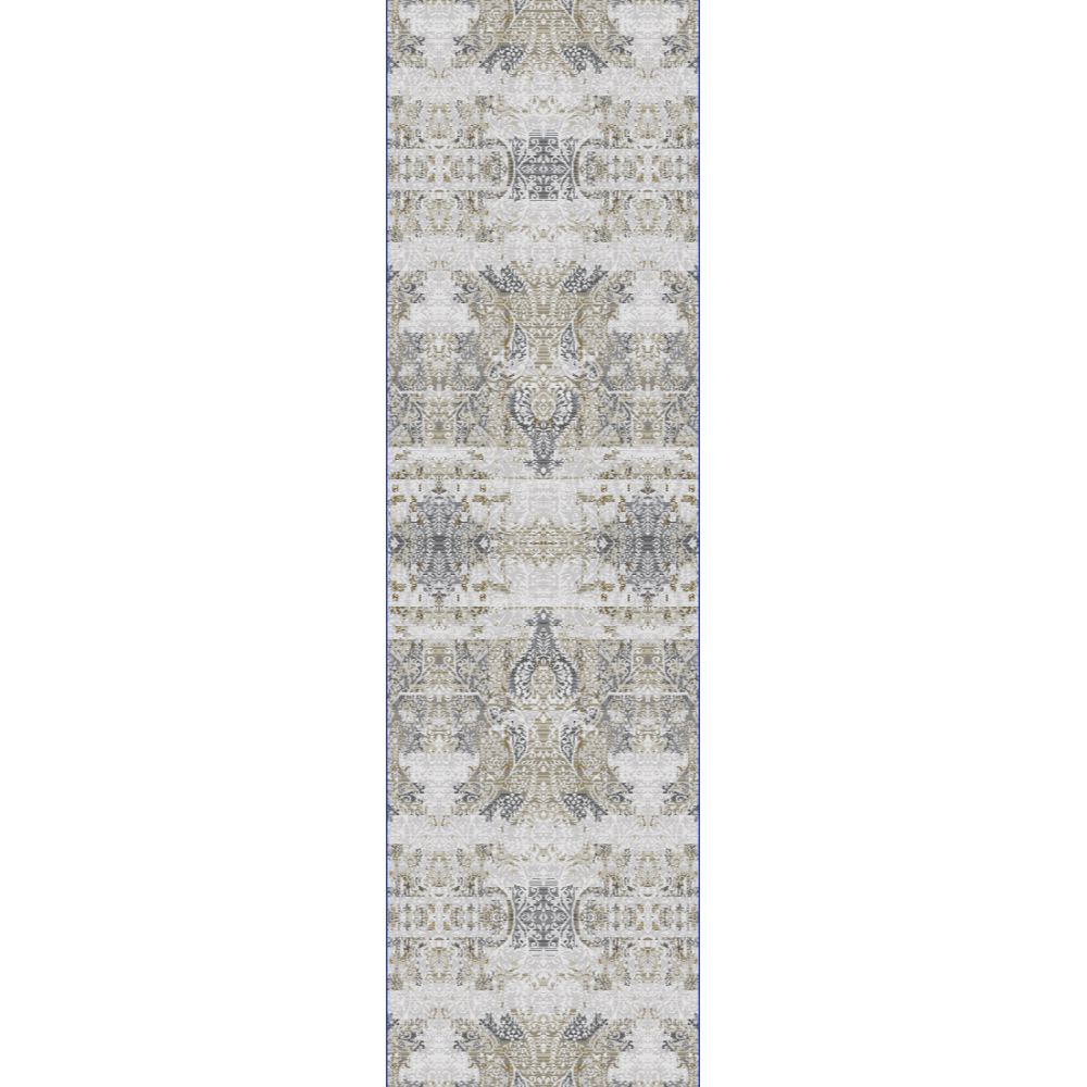 Dynamic Rugs 7976-979 Capella 2.2 Ft. X 7.7 Ft. Finished Runner Rug in Grey/Gold/Multi   